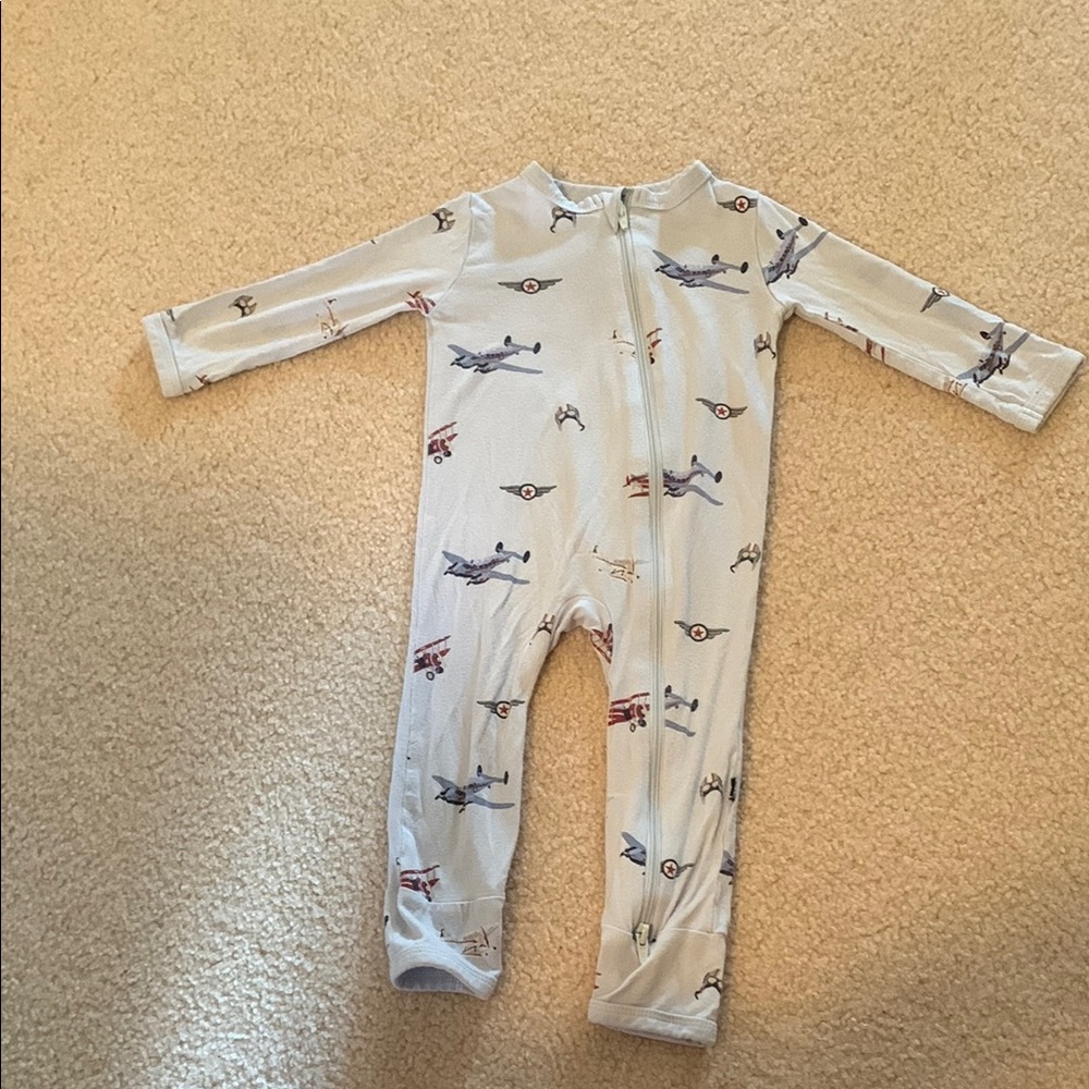 Kyte Baby Airplane Print Kids One Piece